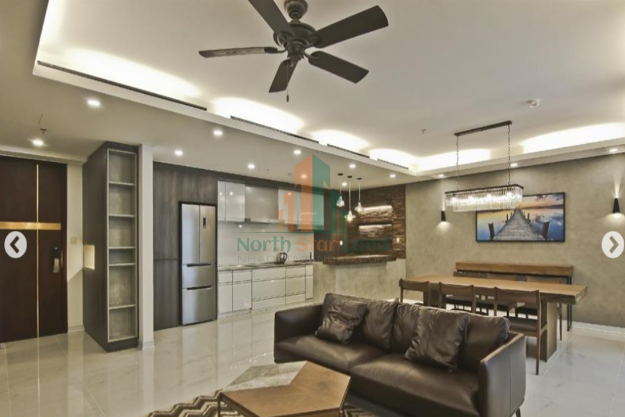 Căn hộ Aqua Yên Phụ 2 ngủ , tầng cao view sông Hồng, full nội thất sang trọng, tọa lạc vị trí vàng quận Ba Đình 8