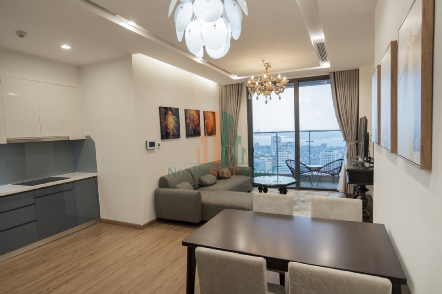 Cho thuê căn hộ hạng sang Vinhomes Skylake, 2 phòng ngủ, tầng cao, view thành phố, tại quận Từ Liêm. 4