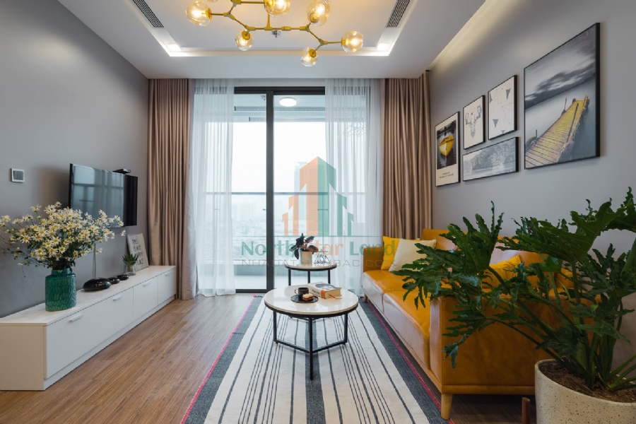 Cho thuê căn hộ cao cấp Vinhomes Skylake, 2 phòng ngủ, có ban công, view thành phố, tại quận Từ Liêm với mức giá ưu đãi. 7